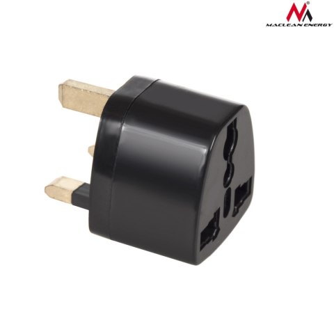 Adapter zasilania Maclean MCE154 EU na wtyk UK czarny