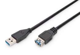 Kabel przedłużający DIGITUS USB 3.1 Gen.1 SuperSpeed 5Gbps Typ USB A/USB A M/Ż czarny 3m