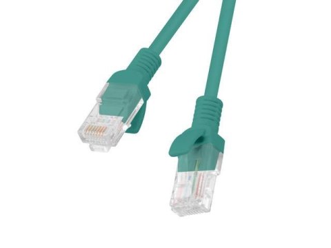 Patchcord Lanberg UTP kat.5e 0,5m zielony 10-Pack