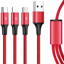 Unitek 3-in-1 USB Charging Cable C4049RD