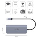 Unitek Hub USB-C 3xUSB 3.1 PD HDMI SD VGA RJ45