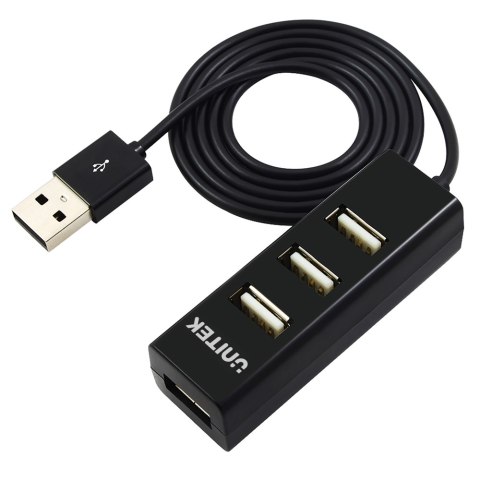 Unitek Y-2140 hub 4x USB 2.0 mini - czarny