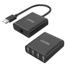 Unitek Y-2516 przedłużacz USB 2.0 po skrętce 4xUSB