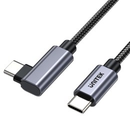 Unitek Kabel USB-C kątowy 90° PD100W 2m