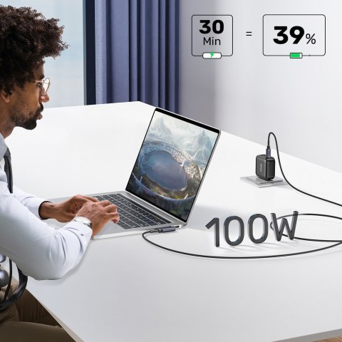 Unitek Kabel USB-C kątowy 90° PD100W 2m Unitek Kabel USB-C kątowy 90° PD100W 2m