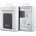 Guess power bank indukcyjny 15W GUPBM5ALGSGK 5000mAh czarny MagSafe Metal Script Logo