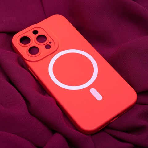 Nakładka Silicon Mag do iPhone 15 Pro Max 6,7" czerwona Nakładka Silicon Mag do iPhone 15 Pro Max 6,7" czerwona